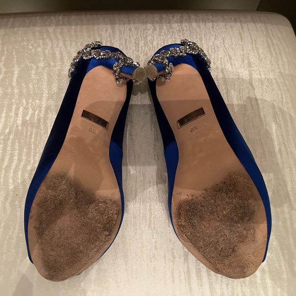 Badgley Mischka ‘Royal Embellished’ Peep Toe Pump - Picture 6 of 13